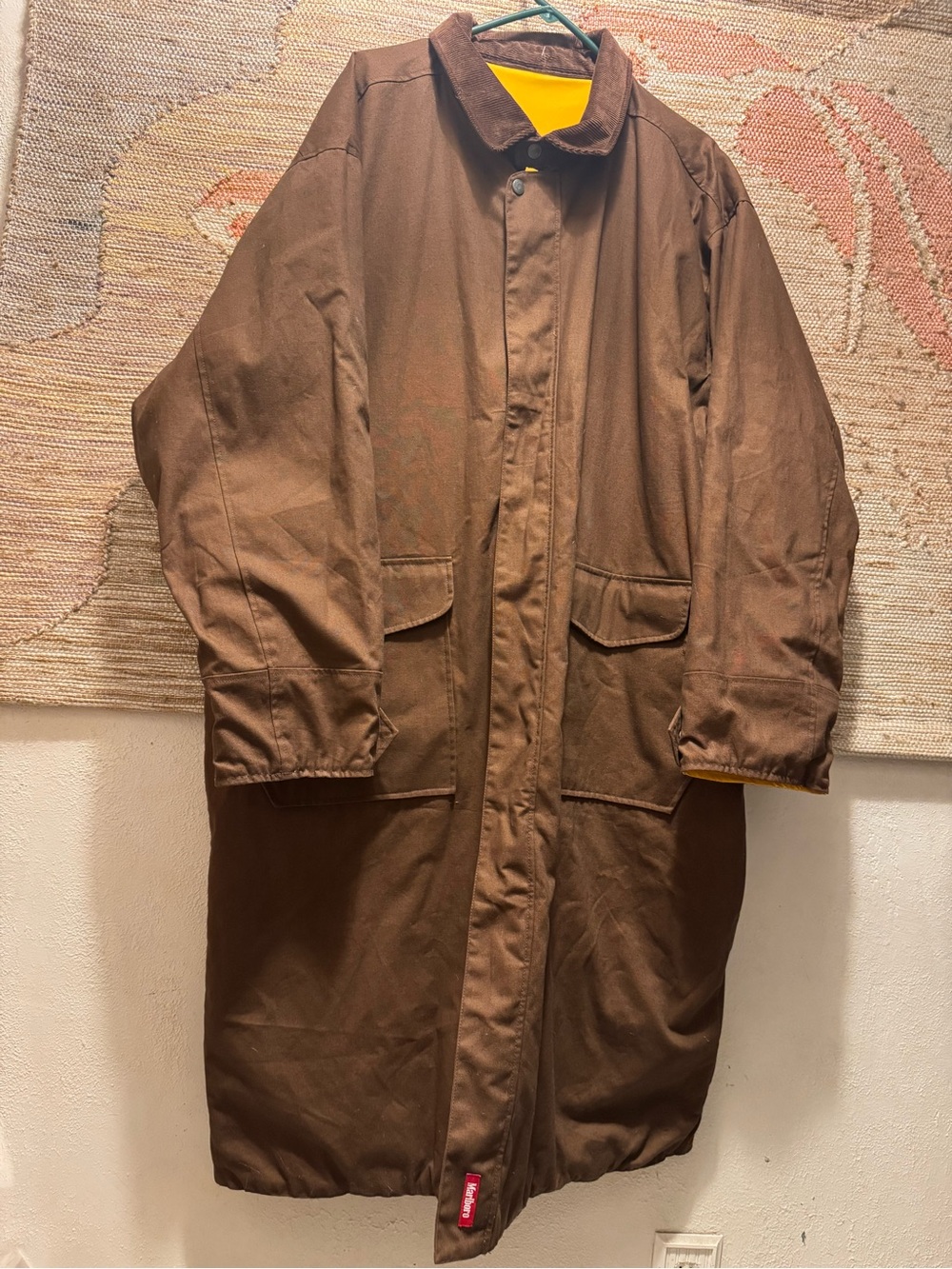 vintage 1990s Marlboro Unlimited reversible duster trench coat  xxl